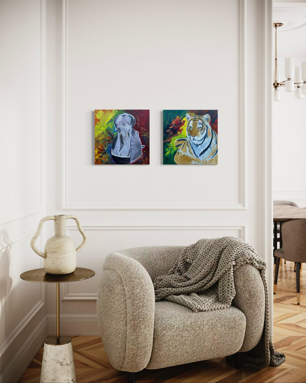 Canvas Print: "Flodhest"