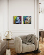 Canvas Print: "Brøldende løve"