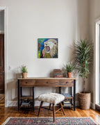 Canvas Print: "Brøldende løve"