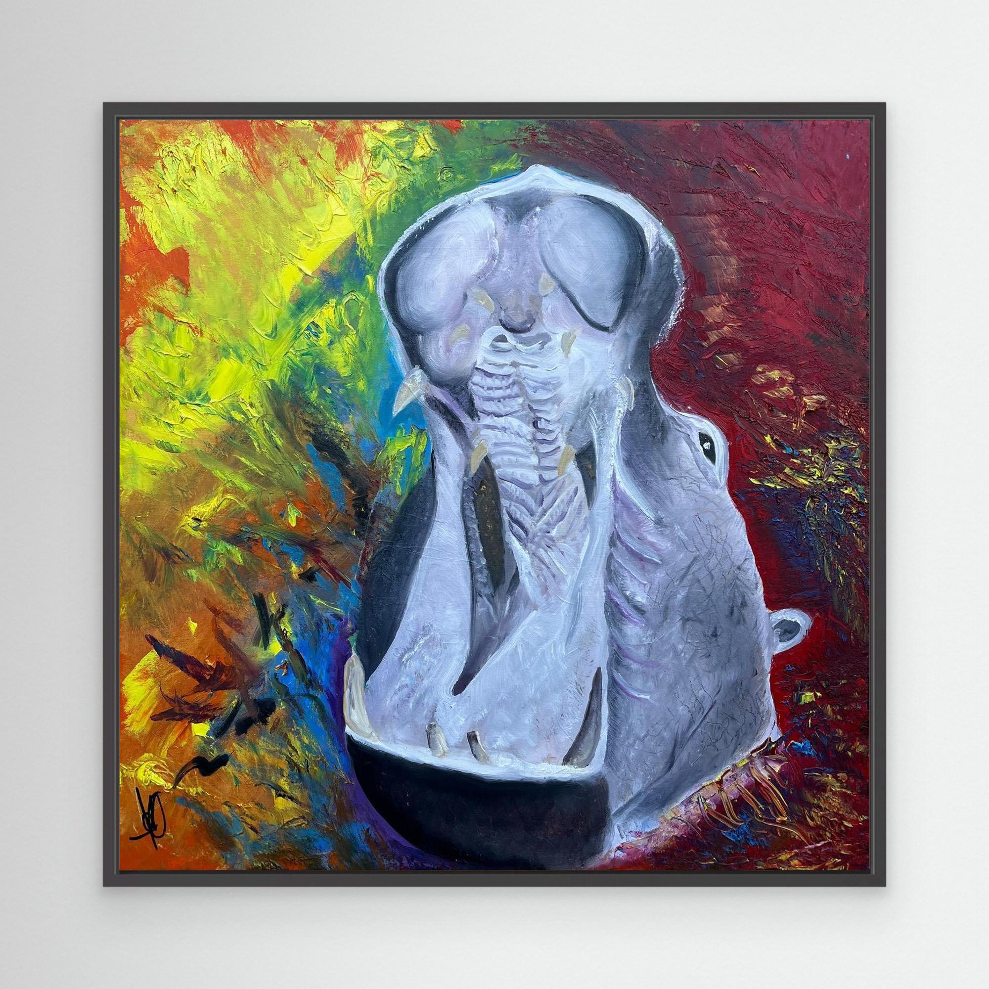 Canvas Print: "Flodhest"