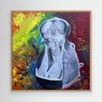 Canvas Print: "Flodhest"